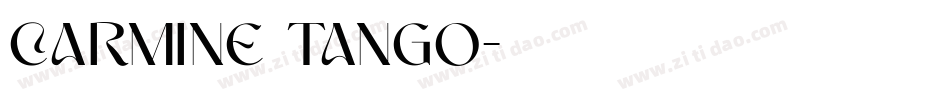 Carmine Tango字体转换